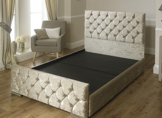 Java Crushed Velvet Bed