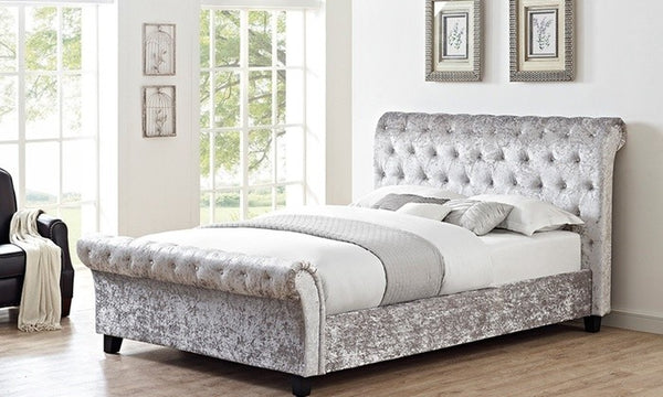 Richmond Chesterfield Crushed Velvet Bed