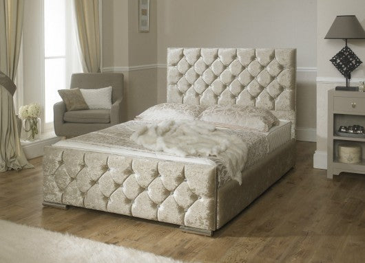 Java Crushed Velvet Bed